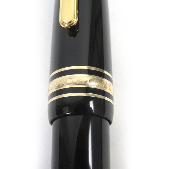 MONTBLANC Ballpoint pen Black Precious Rubbed Gin Black gold Le Grand mens Used Authentic