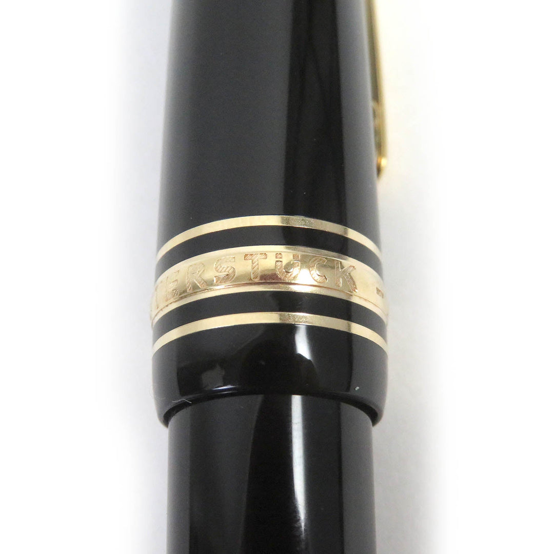 MONTBLANC Ballpoint pen Black Precious Rubbed Gin Black gold Le Grand mens Used Authentic