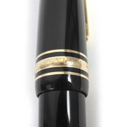 MONTBLANC Ballpoint pen Black Precious Rubbed Gin Black gold Le Grand mens Used Authentic