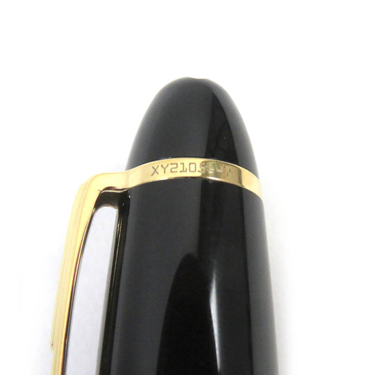 MONTBLANC Ballpoint pen Black Precious Rubbed Gin Black gold Le Grand mens Used Authentic