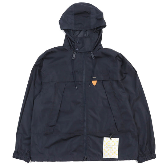 LOUIS VUITTON Jacket HHB51WNKJ Main: 88% polyamide (nylon), Main: 12% polyester, Leather part: cowhide Navy Staples Edition mens 52 Used Authentic