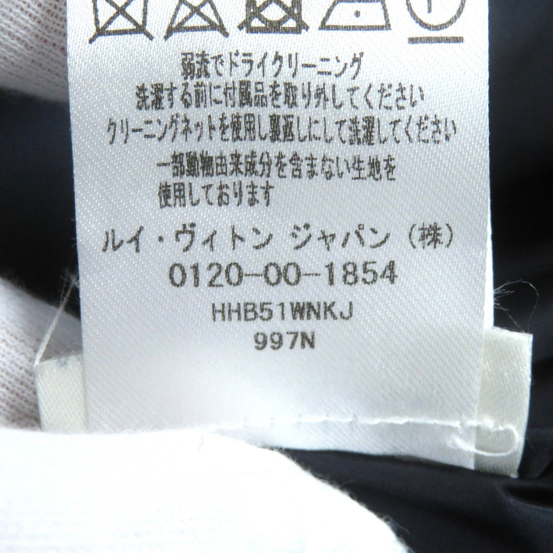 LOUIS VUITTON Jacket HHB51WNKJ Main: 88% polyamide (nylon), Main: 12% polyester, Leather part: cowhide Navy Staples Edition mens 52 Used Authentic