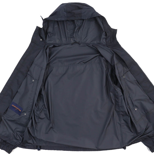 LOUIS VUITTON Jacket HHB51WNKJ Main: 88% polyamide (nylon), Main: 12% polyester, Leather part: cowhide Navy Staples Edition mens 52 Used Authentic