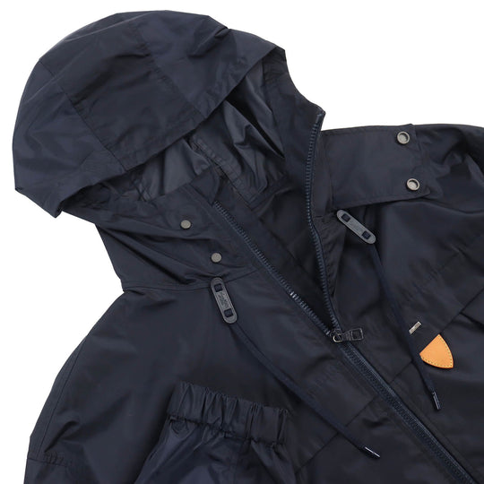 LOUIS VUITTON Jacket HHB51WNKJ Main: 88% polyamide (nylon), Main: 12% polyester, Leather part: cowhide Navy Staples Edition mens 52 Used Authentic