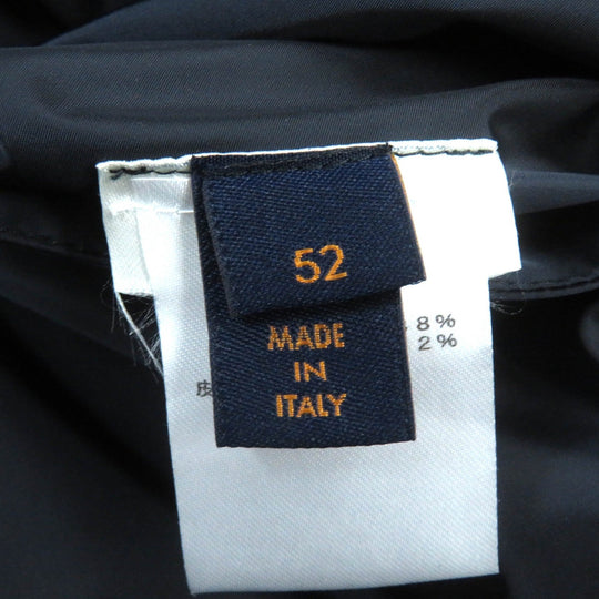 LOUIS VUITTON Jacket HHB51WNKJ Main: 88% polyamide (nylon), Main: 12% polyester, Leather part: cowhide Navy Staples Edition mens 52 Used Authentic