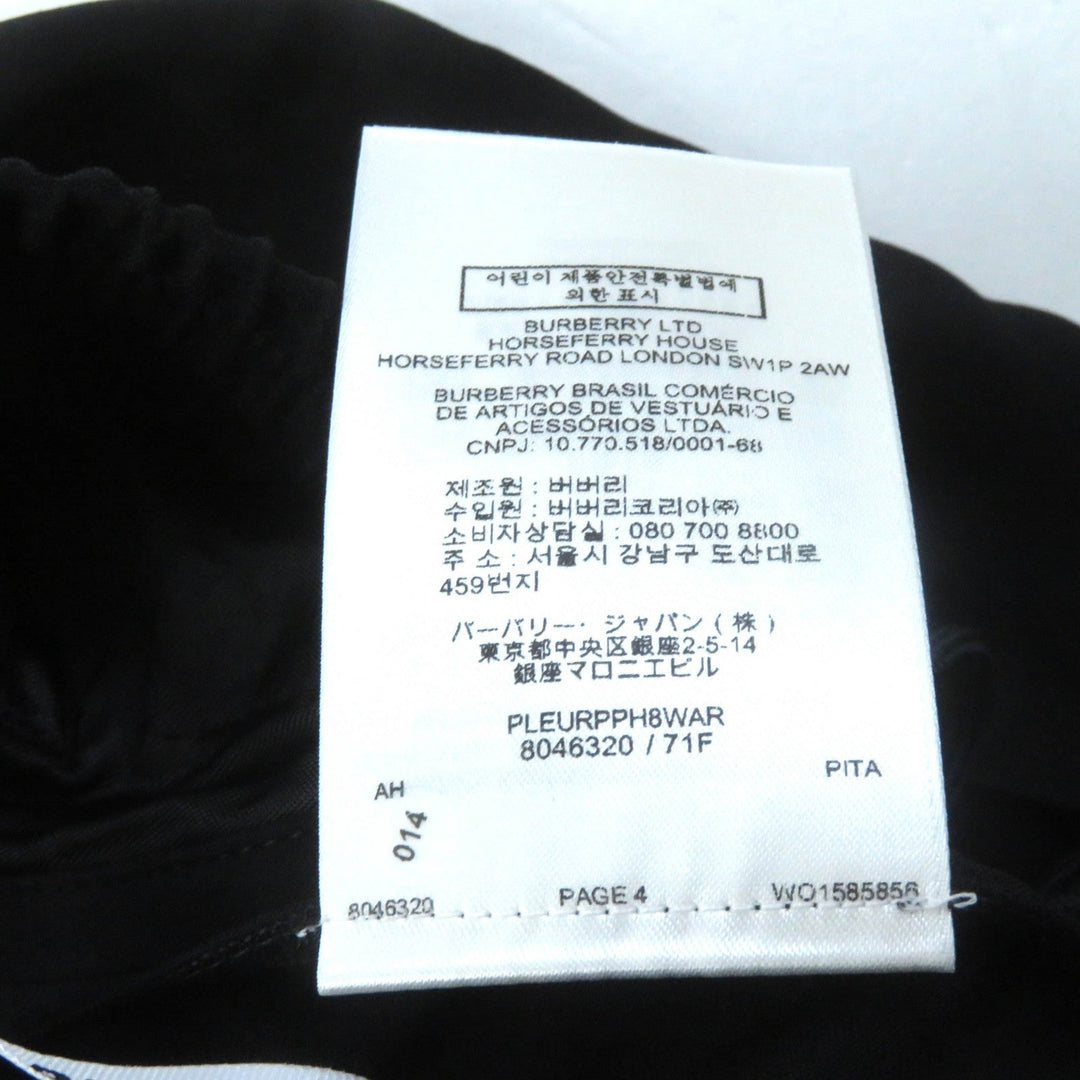 BURBERRY Pants 8046320 Main: 100% viscose, Part: 100% viscose black Women 38 Used Authentic