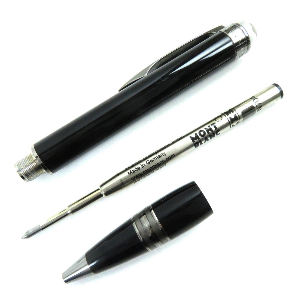 MONTBLANC Ballpoint pen Precious resin Black gun metallic Starwalker mens Used Authentic