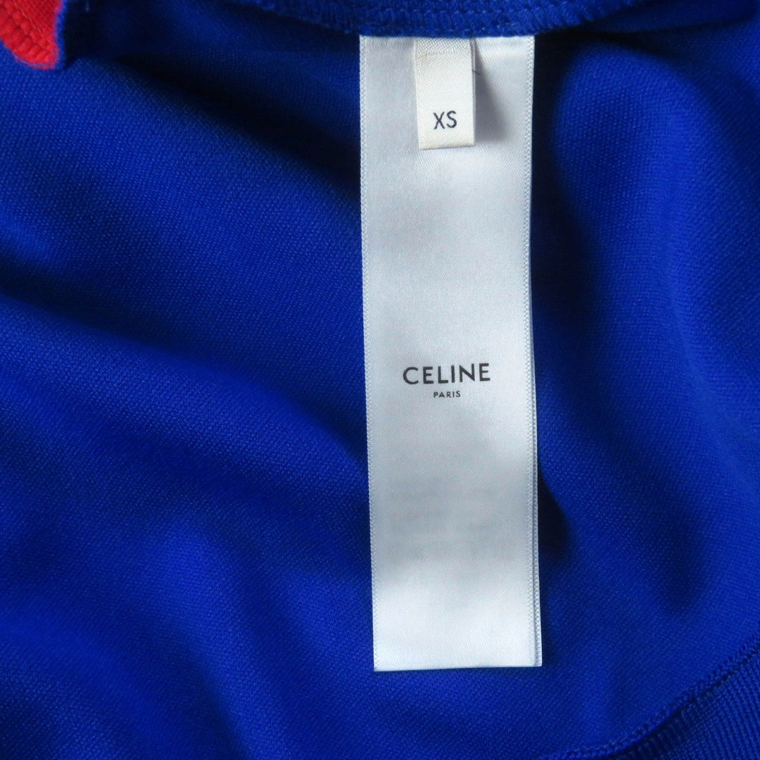 CELINE Jersey 2Y45A121O Main: 100% polyester, Part: 100% cotton multicolor Women XS Used Authentic