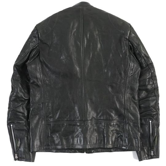 schott Riders jacket 3151036 Outer: goatskin, Lining: 100% cotton, Sleeve lining: 100% polyester black PADDED RIDERS mens L Used Authentic