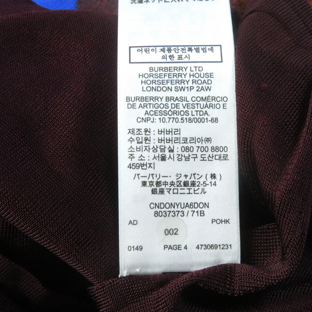 BURBERRY skirt 8037373 Outer: 55% nylon, Outer: 44% rayon, Outer: 1% wool, Lining: 100% viscose multicolor Women XS Used Authentic