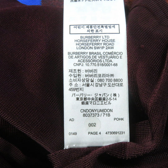 BURBERRY skirt 8037373 Outer: 55% nylon, Outer: 44% rayon, Outer: 1% wool, Lining: 100% viscose multicolor Women XS Used Authentic