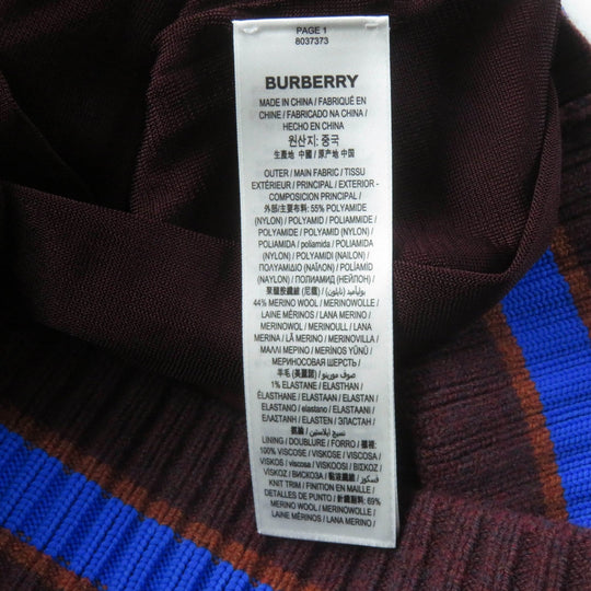 BURBERRY skirt 8037373 Outer: 55% nylon, Outer: 44% rayon, Outer: 1% wool, Lining: 100% viscose multicolor Women XS Used Authentic