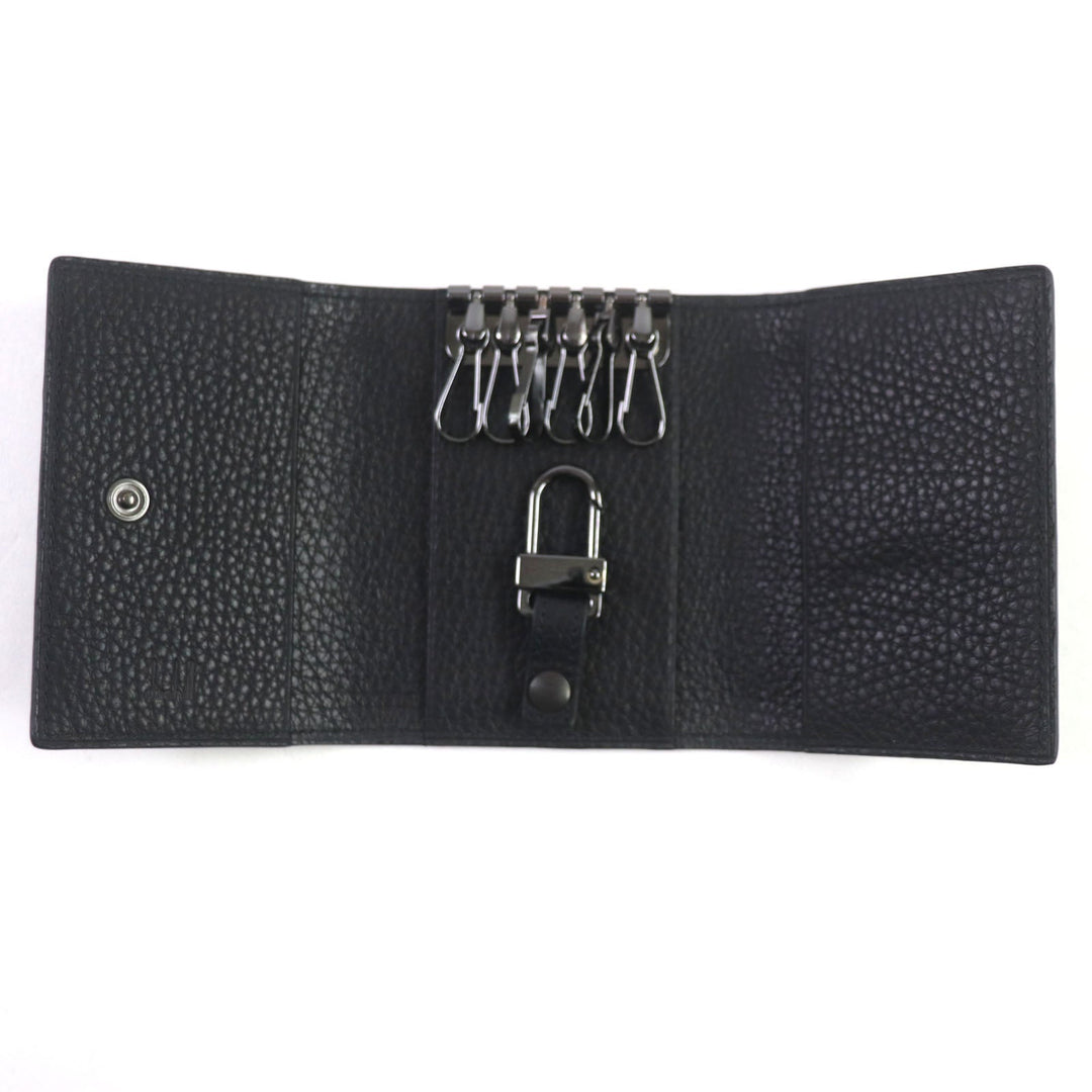 Dunhill Key case Key holder  Textured leather black Windsor