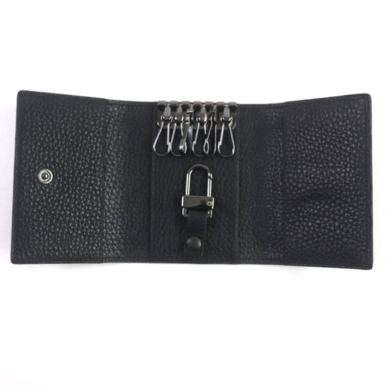Dunhill Key case Key holder  Textured leather black Windsor