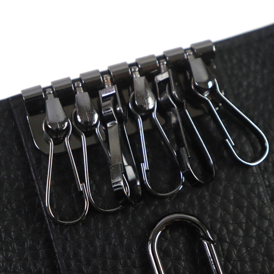 Dunhill Key case Key holder  Textured leather black Windsor