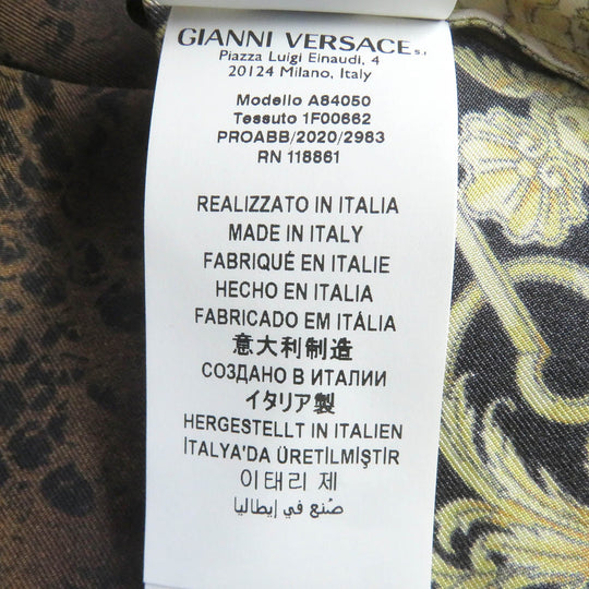 VERSACE Long sleeve shirt A84050 Main: 100% silk multicolor mens 39 Used Authentic