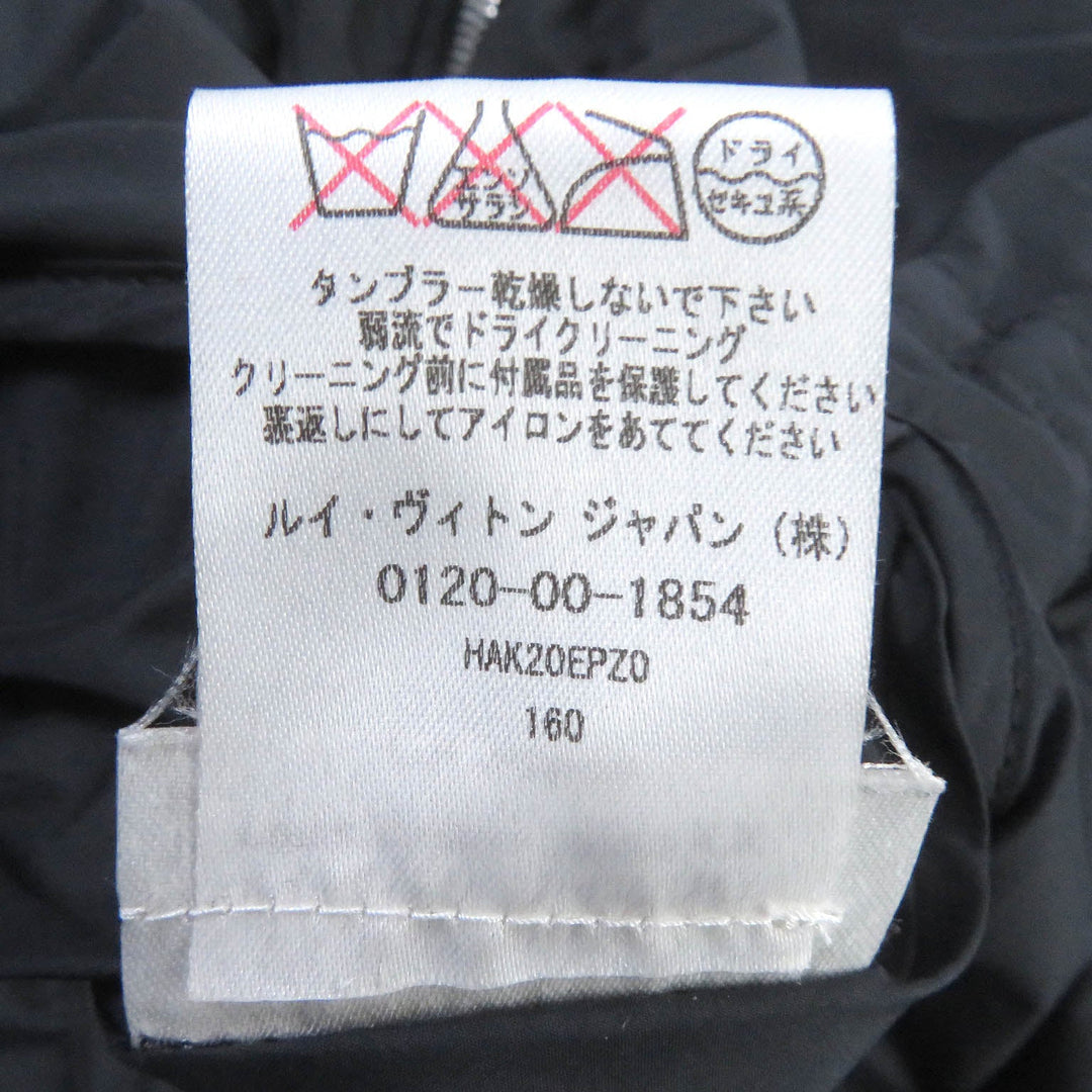 LOUIS VUITTON Blouson Outer: 100% polyester, Lining: 85% cashmere, Lining: 15% cotton, Filling: 100% polyester Dark navy black mens 48 Used Authentic