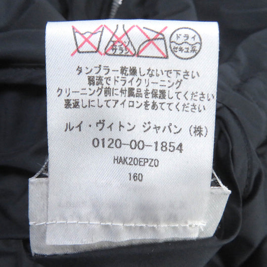 LOUIS VUITTON Blouson Outer: 100% polyester, Lining: 85% cashmere, Lining: 15% cotton, Filling: 100% polyester Dark navy black mens 48 Used Authentic