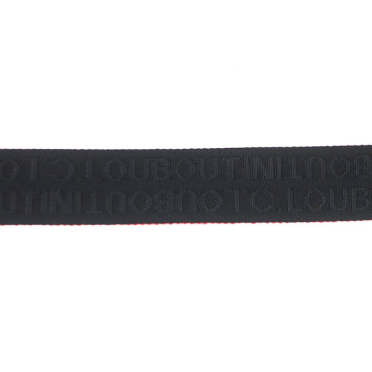 Christian Louboutin Sling bag 1215059 Crocodile embossed leather, gunmetal Black red Blaster mens Used Authentic