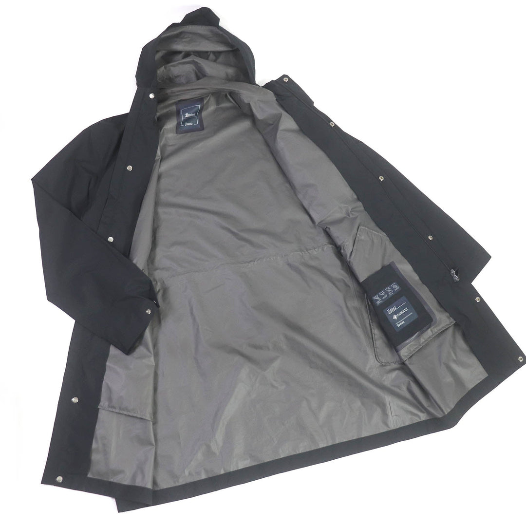 Herno coat PA00033UL Main: 100% polyester black Laminar mens 52 Used Authentic