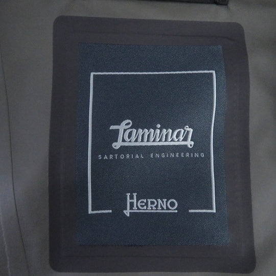 Herno coat PA00033UL Main: 100% polyester black Laminar mens 52 Used Authentic