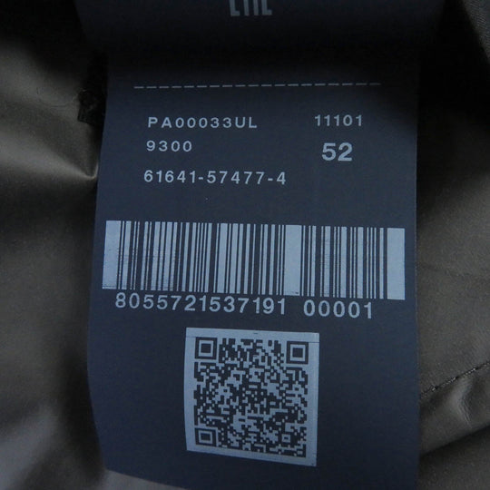 Herno coat PA00033UL Main: 100% polyester black Laminar mens 52 Used Authentic