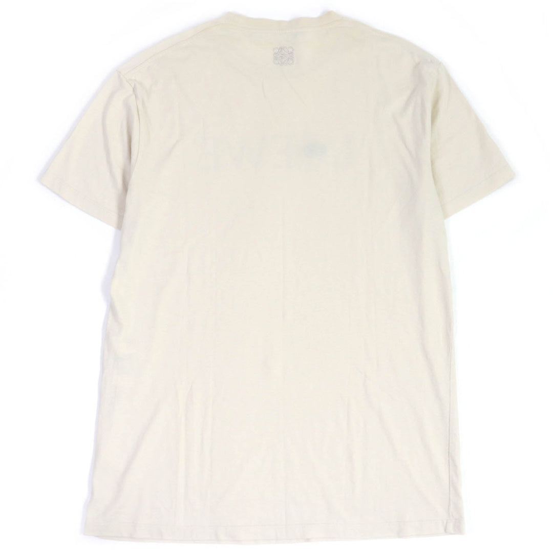 LOEWE Short sleeve T-shirt H848341X01 Main: 100% cotton, Part: 95% cotton, Part: 5% elastane (polyurethane), Part: 100% polyester light beige mens XS Used Authentic
