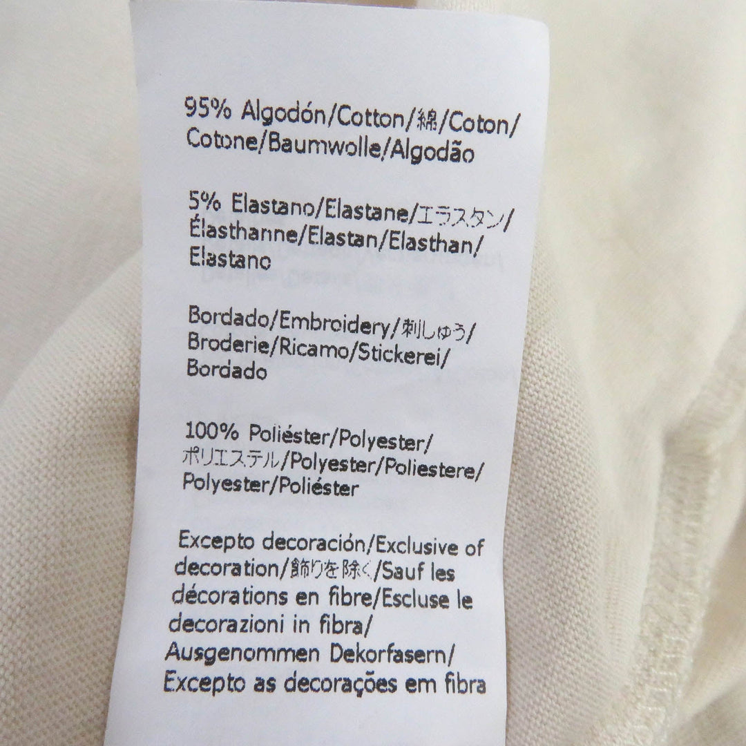 LOEWE Short sleeve T-shirt H848341X01 Main: 100% cotton, Part: 95% cotton, Part: 5% elastane (polyurethane), Part: 100% polyester light beige mens XS Used Authentic