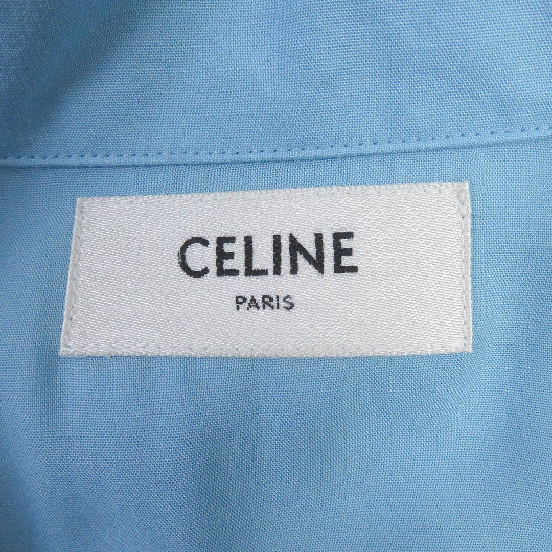 CELINE Short sleeve shirt 2C516852C Main: 100% rayon Light blue mens 39 Used Authentic