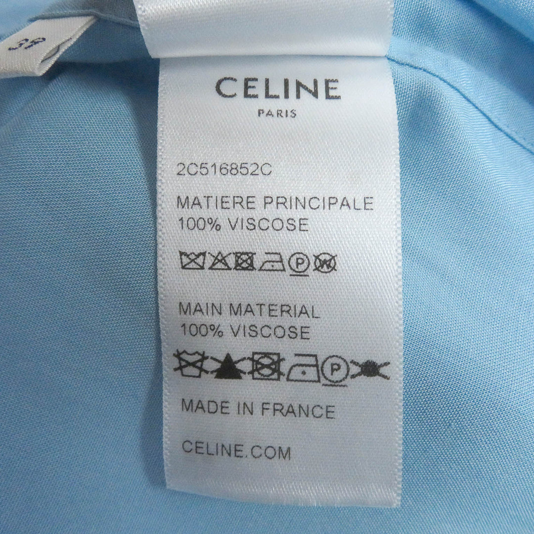 CELINE Short sleeve shirt 2C516852C Main: 100% rayon Light blue mens 39 Used Authentic
