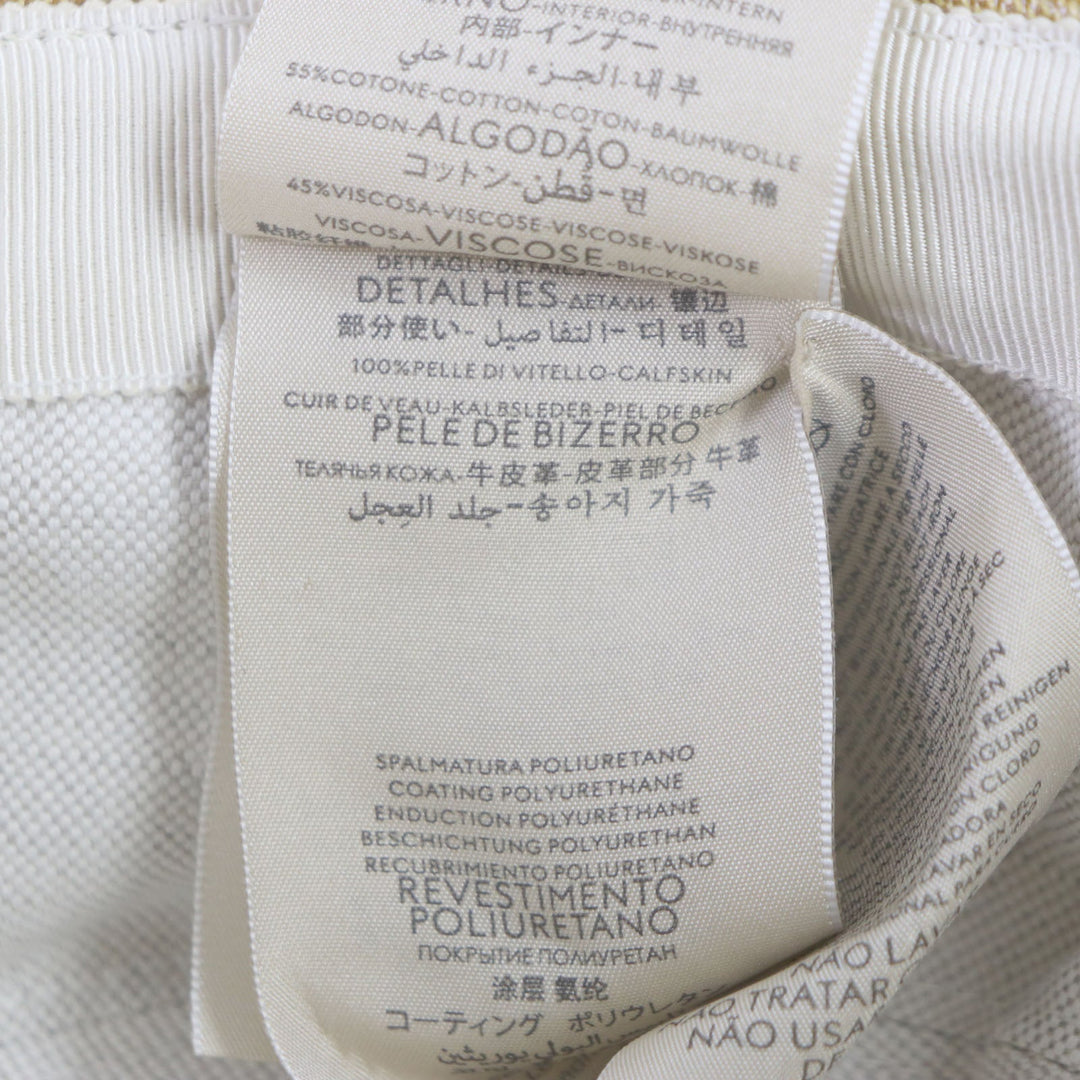 GUCCI hat 696484 Outer: 67% nylon, Outer: 33% cotton, Lining: 65% cotton, Lining: 35% linen, Part: leather, Inner: 55% cotton, 45% rayon Brown type mens Used Authentic