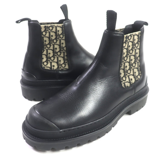 Dior boots Main: Leather Black beige Oblique DIOR EXPLORER Women(Unisex) 39 Used Authentic
