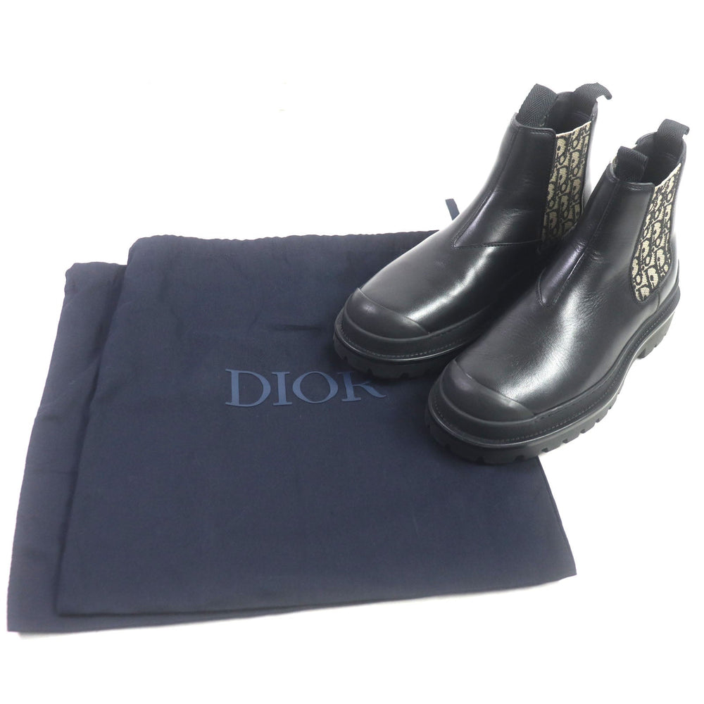 Dior boots Main: Leather Black beige Oblique DIOR EXPLORER Women(Unisex) 39 Used Authentic