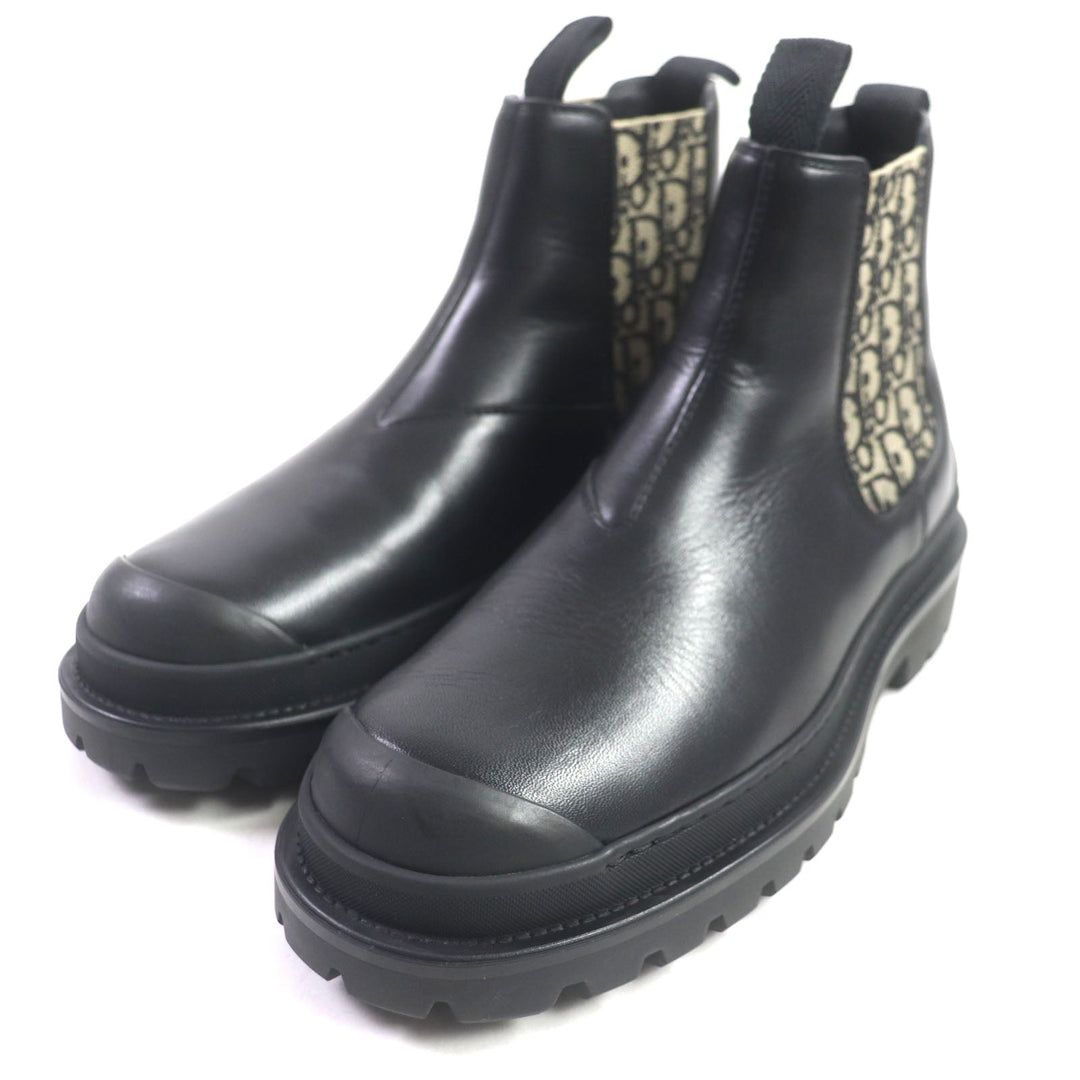 Dior boots Main: Leather Black beige Oblique DIOR EXPLORER Women(Unisex) 39 Used Authentic