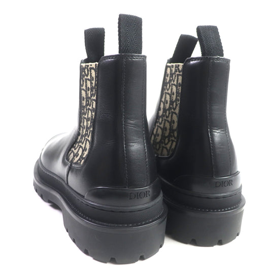 Dior boots Main: Leather Black beige Oblique DIOR EXPLORER Women(Unisex) 39 Used Authentic