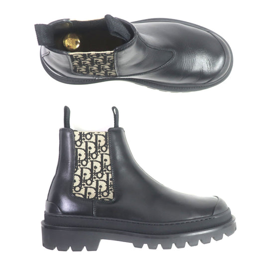 Dior boots Main: Leather Black beige Oblique DIOR EXPLORER Women(Unisex) 39 Used Authentic