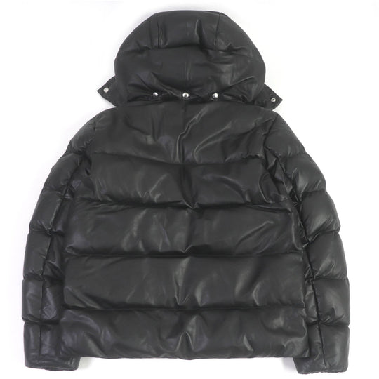 MONCLER Down jacket Outer: Lamb leather, Lining: 100% nylon, Filling: 90% down, Filling: 10% feather black DAUPHINELL mens 2 Used Authentic
