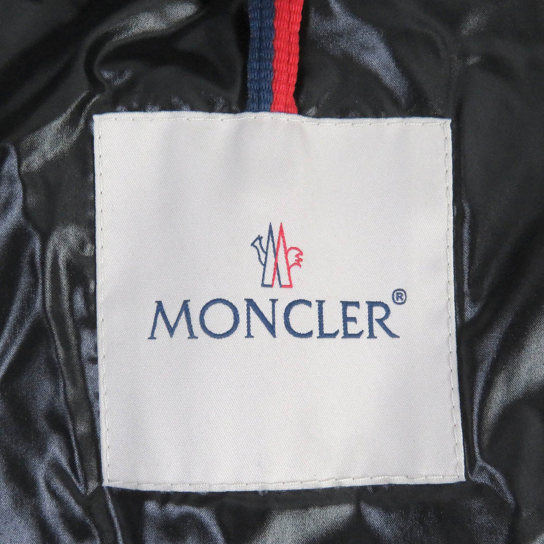 MONCLER Down jacket Outer: Lamb leather, Lining: 100% nylon, Filling: 90% down, Filling: 10% feather black DAUPHINELL mens 2 Used Authentic