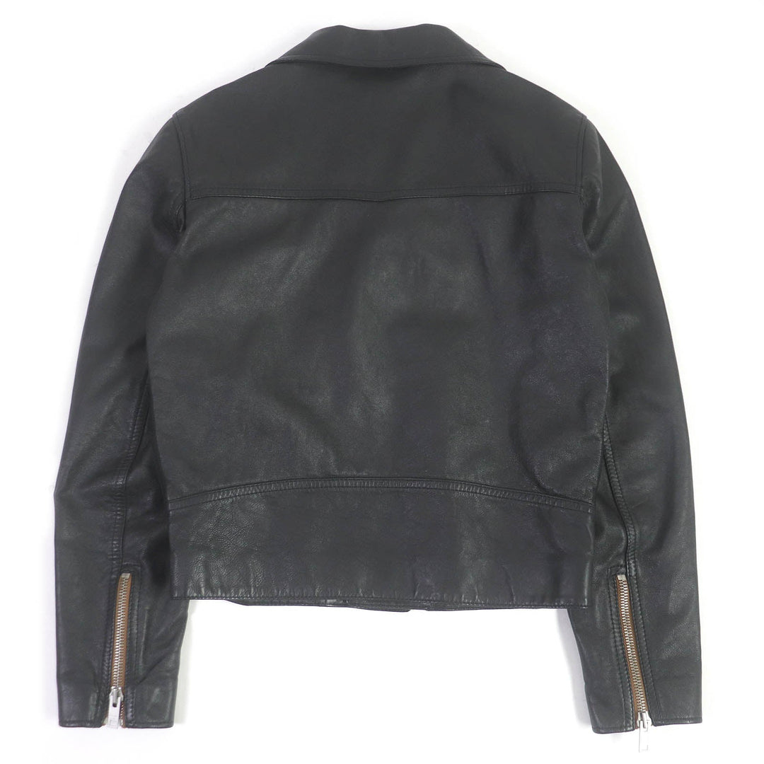 CELINE Riders jacket 2E467297D Main: Leather, Lining: 70% Cupra, Lining: 30% Cotton black mens 44 Used Authentic