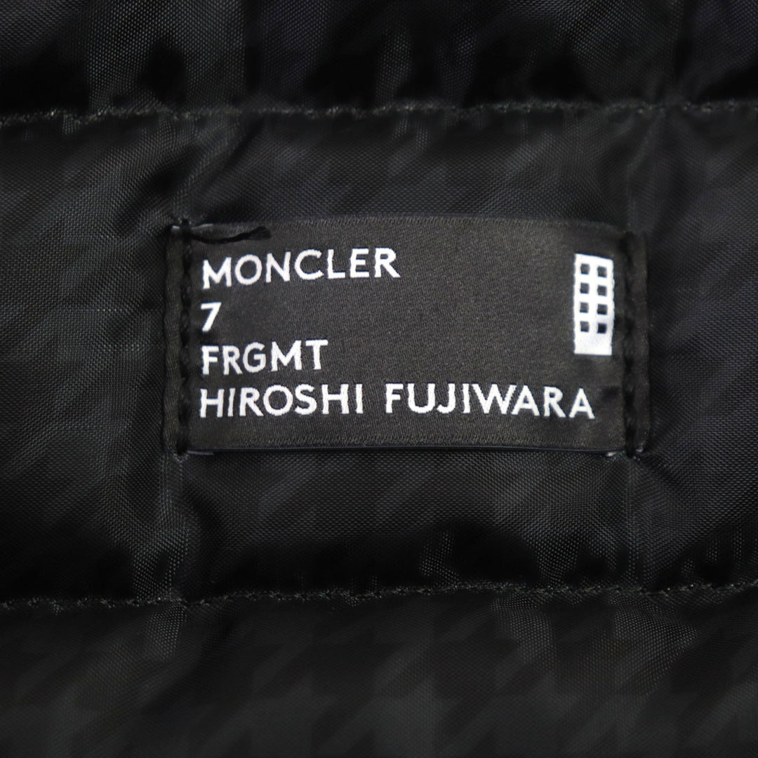 MONCLER Tote Bag 100% cotton, 100% polyester black Collaboration: Hiroshi Fujiwara Fragment mens Used Authentic