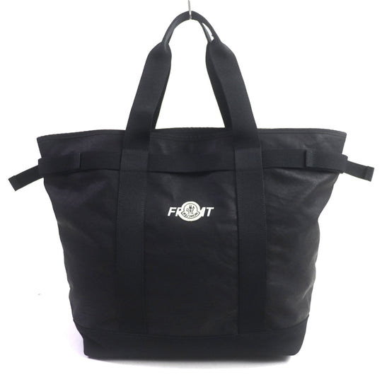 MONCLER Tote Bag 100% cotton, 100% polyester black Collaboration: Hiroshi Fujiwara Fragment mens Used Authentic