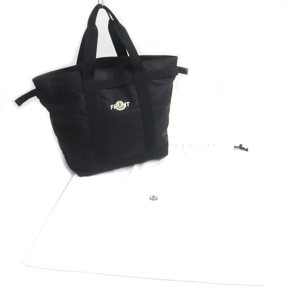 MONCLER Tote Bag 100% cotton, 100% polyester black Collaboration: Hiroshi Fujiwara Fragment mens Used Authentic