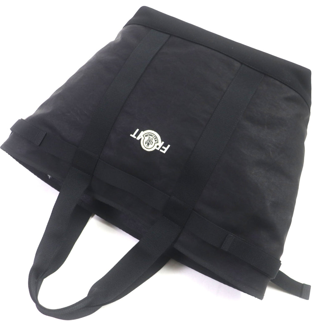 MONCLER Tote Bag 100% cotton, 100% polyester black Collaboration: Hiroshi Fujiwara Fragment mens Used Authentic