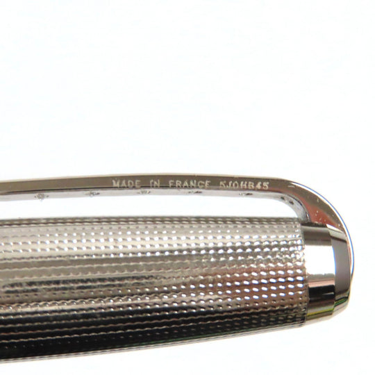 Dupont Ballpoint pen Silver plated, rhinestones (partially) Silver After Pav Olympio mens(Unisex) Used Authentic