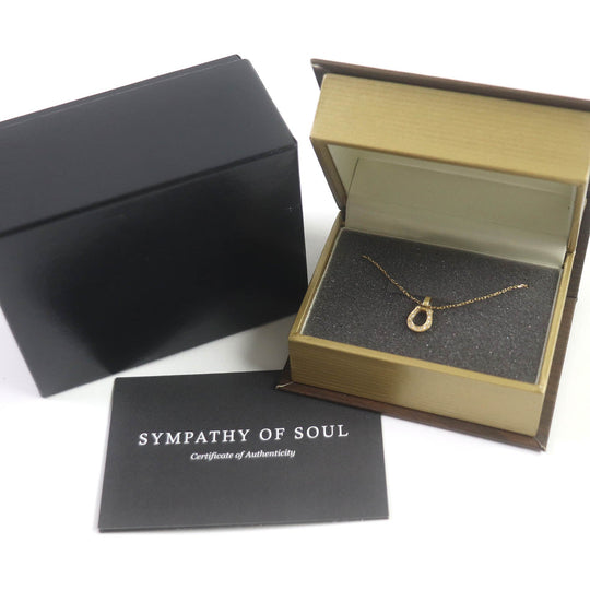 Sympathy of Soul Necklace Main: K18, Part: Diamond gold mens Used Authentic