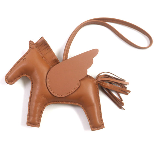 HERMES Bag charm Anyo Miro so gold Rodeo Pegasus MM mens Used Authentic