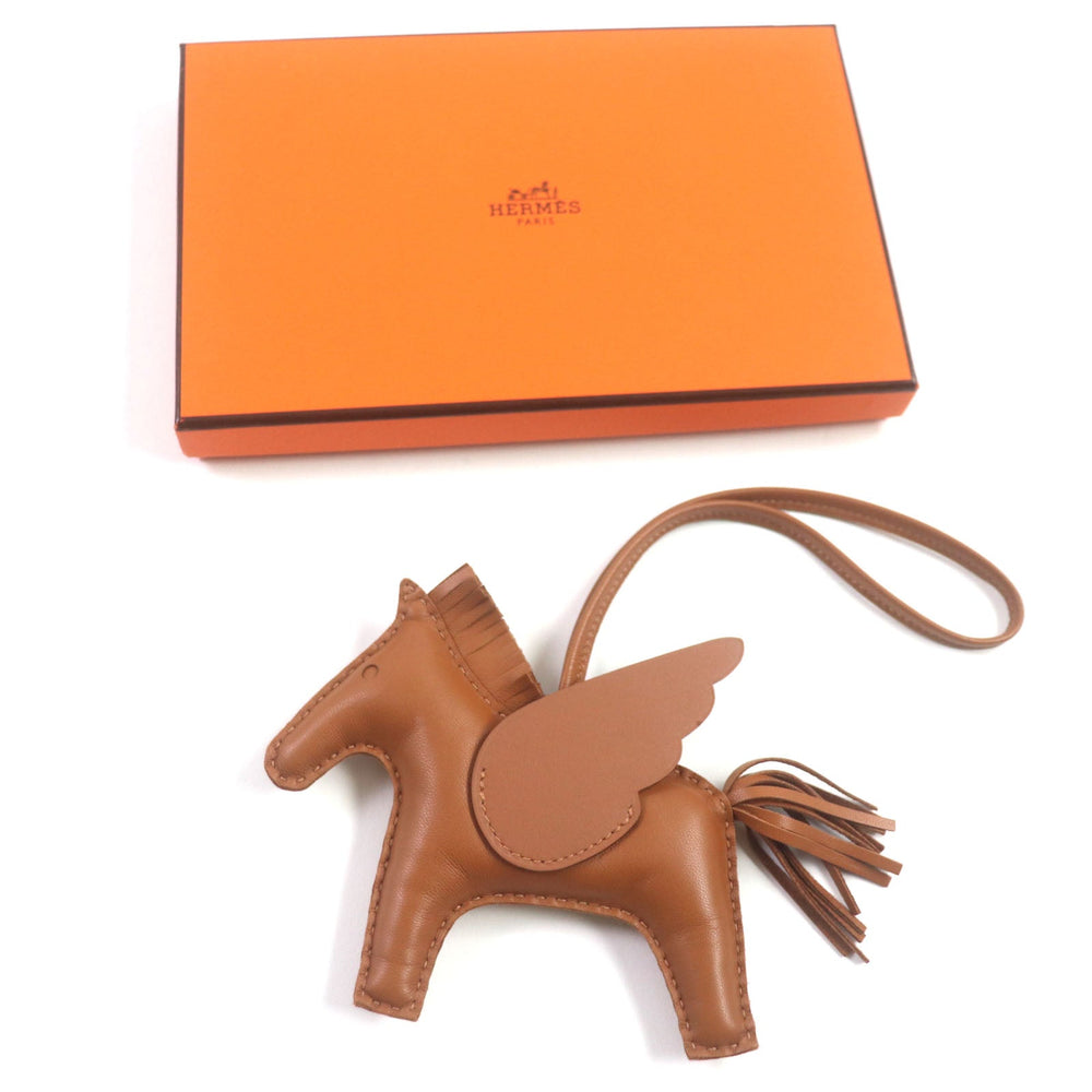 HERMES Bag charm Anyo Miro so gold Rodeo Pegasus MM mens Used Authentic