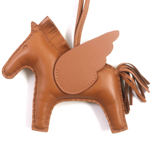 HERMES Bag charm Anyo Miro so gold Rodeo Pegasus MM mens Used Authentic