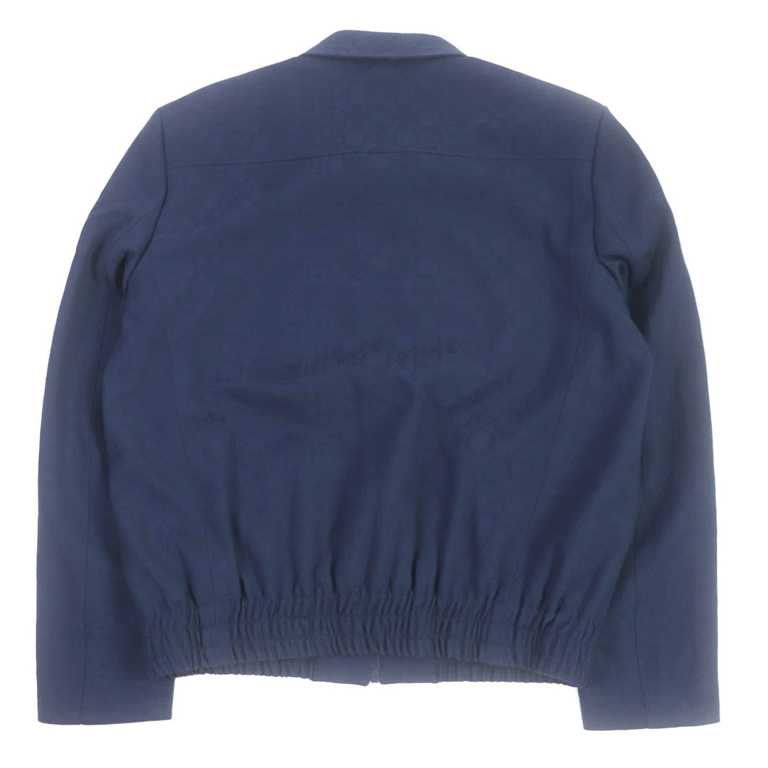 LOUIS VUITTON Blouson Outer: 100% wool, Lining: 35% acetate, Lining: 31% rayon, Lining: 24% cupra, Lining: 10% cotton Navy mens 50 Used Authentic