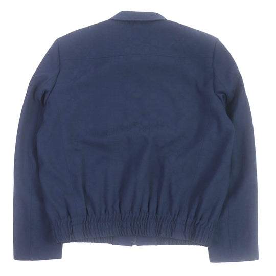 LOUIS VUITTON Blouson Outer: 100% wool, Lining: 35% acetate, Lining: 31% rayon, Lining: 24% cupra, Lining: 10% cotton Navy mens 50 Used Authentic